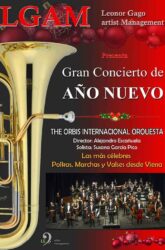 1 de Enero. <br> CONCIERTO AÑO NUEVO. THE ORBIS INTERNACIONAL ORQUESTA