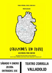 4 de Enero<br>CORAZONES EN PAPEL.