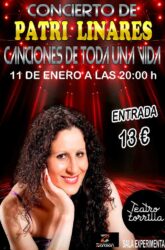 11 de Enero<br>CONCIERTO DE PATRI LINARES. CANCIONES DE TODA UNA VIDA.